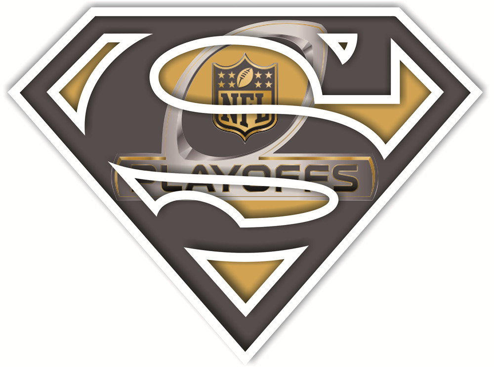 NFL Playoffs superman logos iron on heat transfer